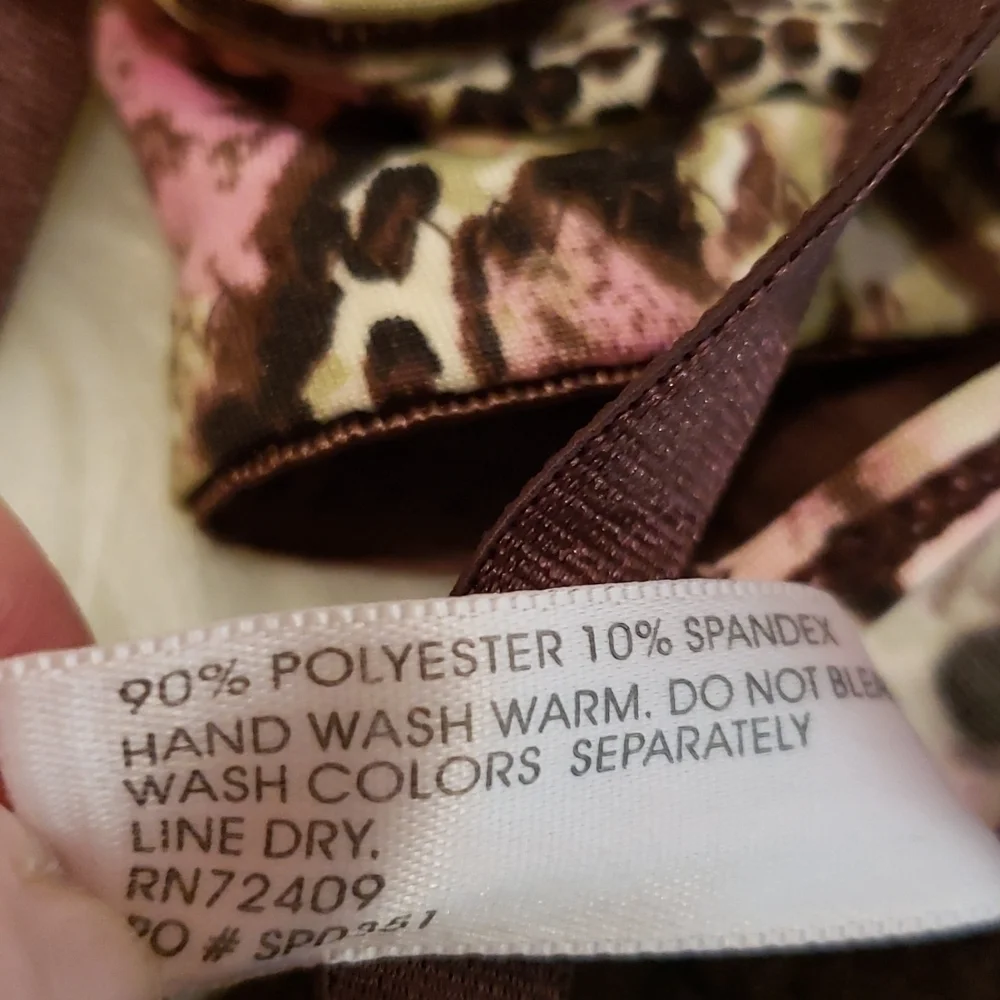 𝅺NWT Sophie B 36D Underwire Bra Jungle Print